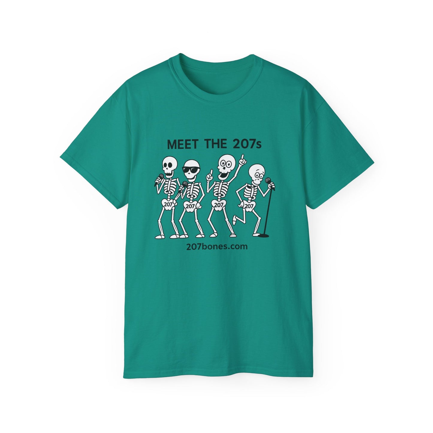 Meet the 207s Skeleton T-Shirt | Fun Halloween Tee, Unisex Cotton Shirt, Cute Skeleton Gift, Casual Outfit, Party Wear