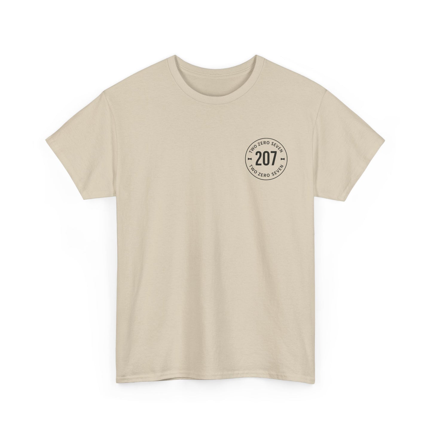 Unisex Heavy Cotton Tee - Bone of the Free, Home of the 207, American Spirit T-Shirt, Patriotic Tee, Casual Wear, Gift for Veterans