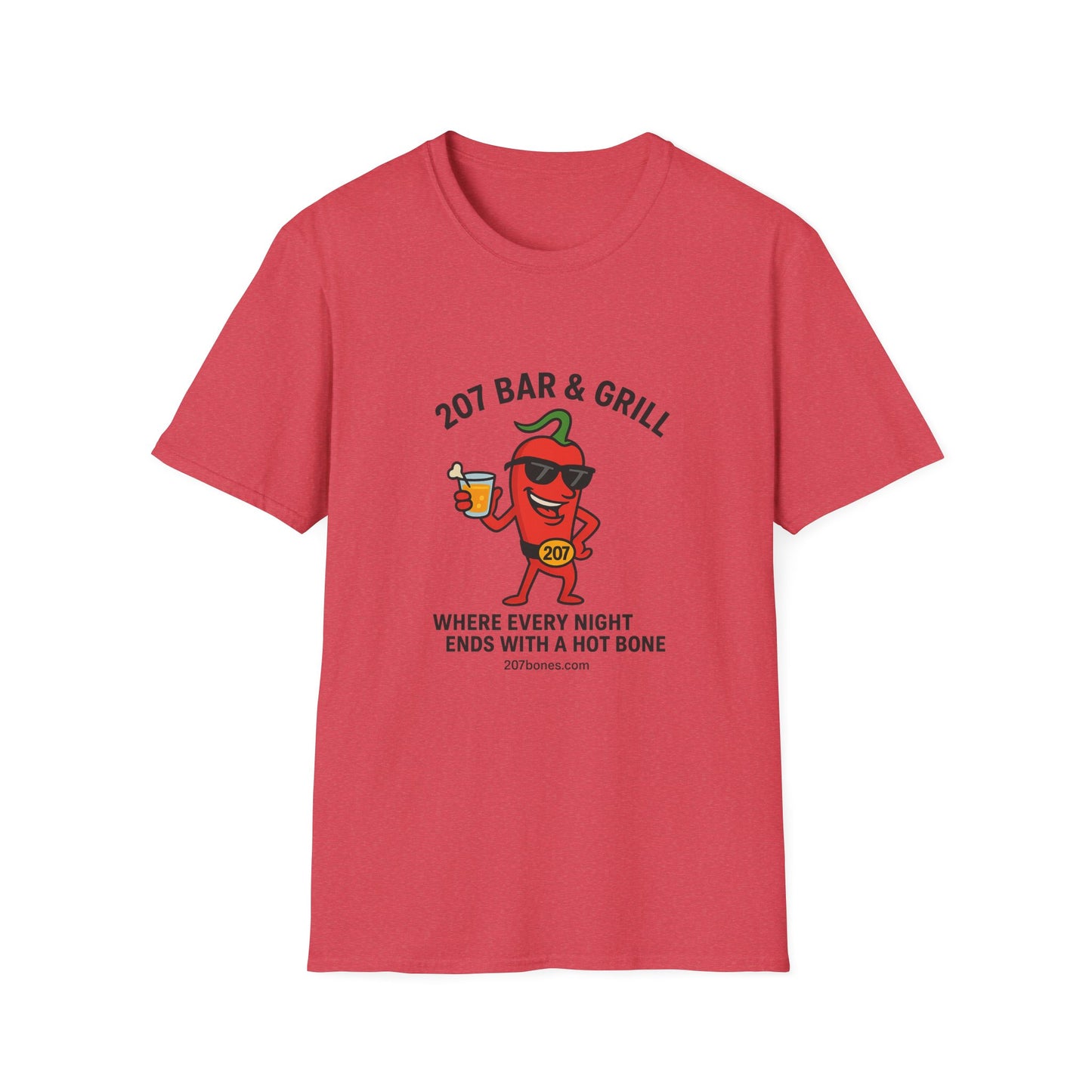 Fun Chili Bar & Grill T-Shirt, Perfect for BBQs, Casual Wear, Gift for Grill Lovers, Summer Parties, Foodie Apparel