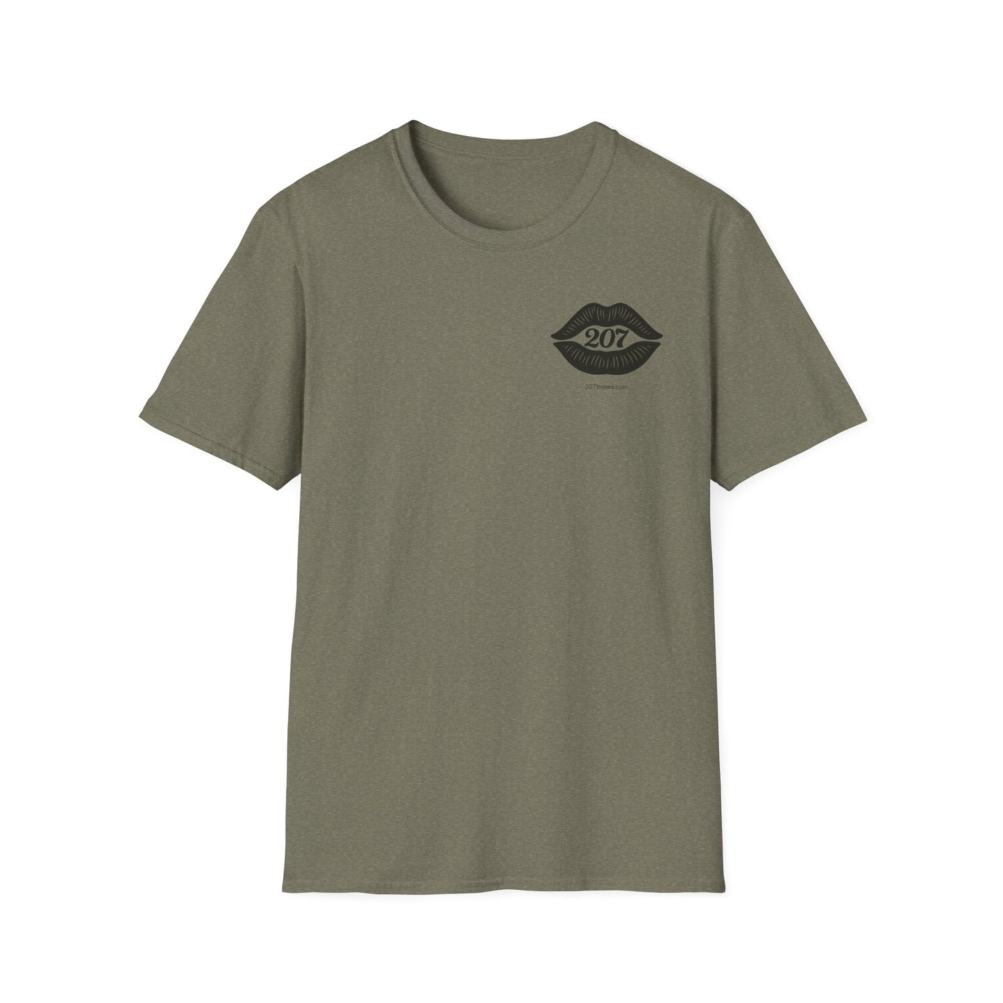 Romantic Unisex T-Shirt with Skeleton and Lips Design, Fun Couples Tee, Date Night Outfit, Halloween Costume, Unique Gift