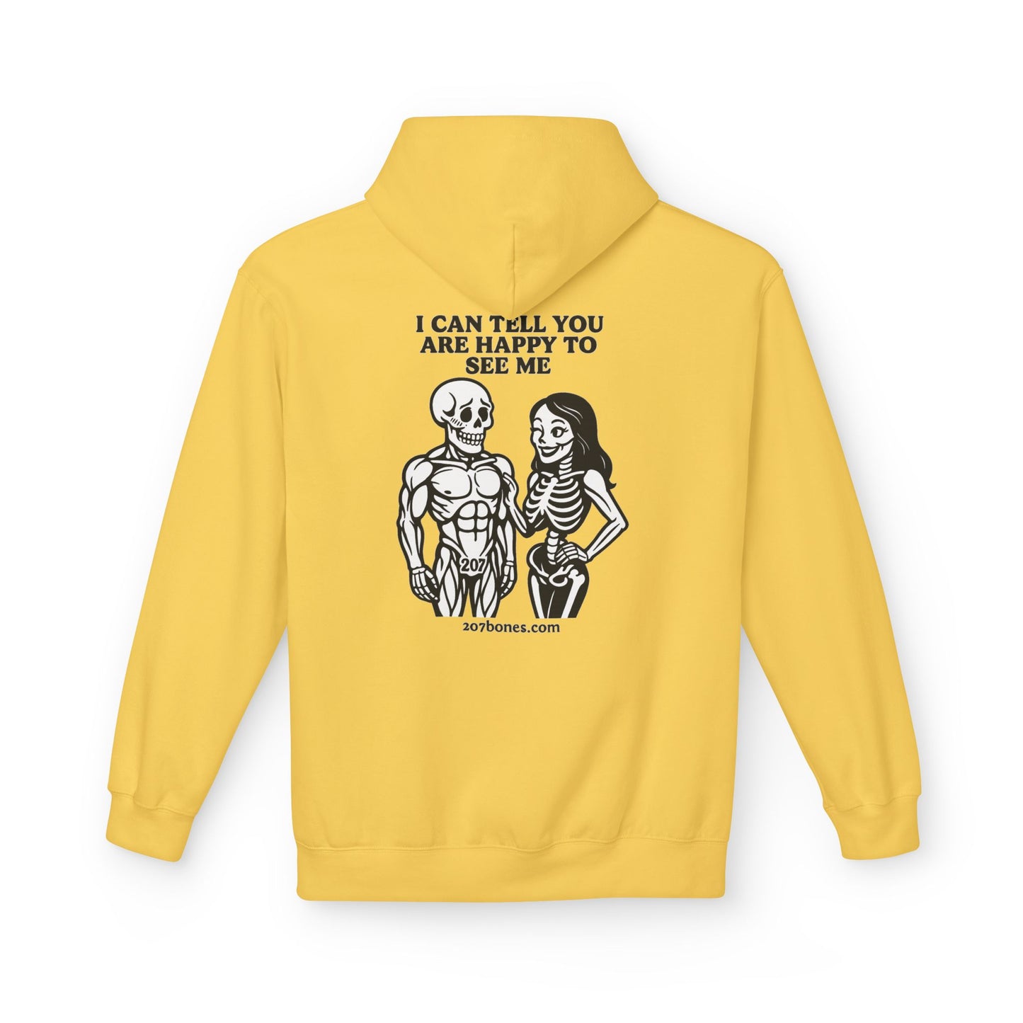 Skeleton Humor Hoodie, Unisex Funny Hoodie, Softstyle Fleece, Halloween Apparel, Gift for Him and Her, Comfortable Casual Wear