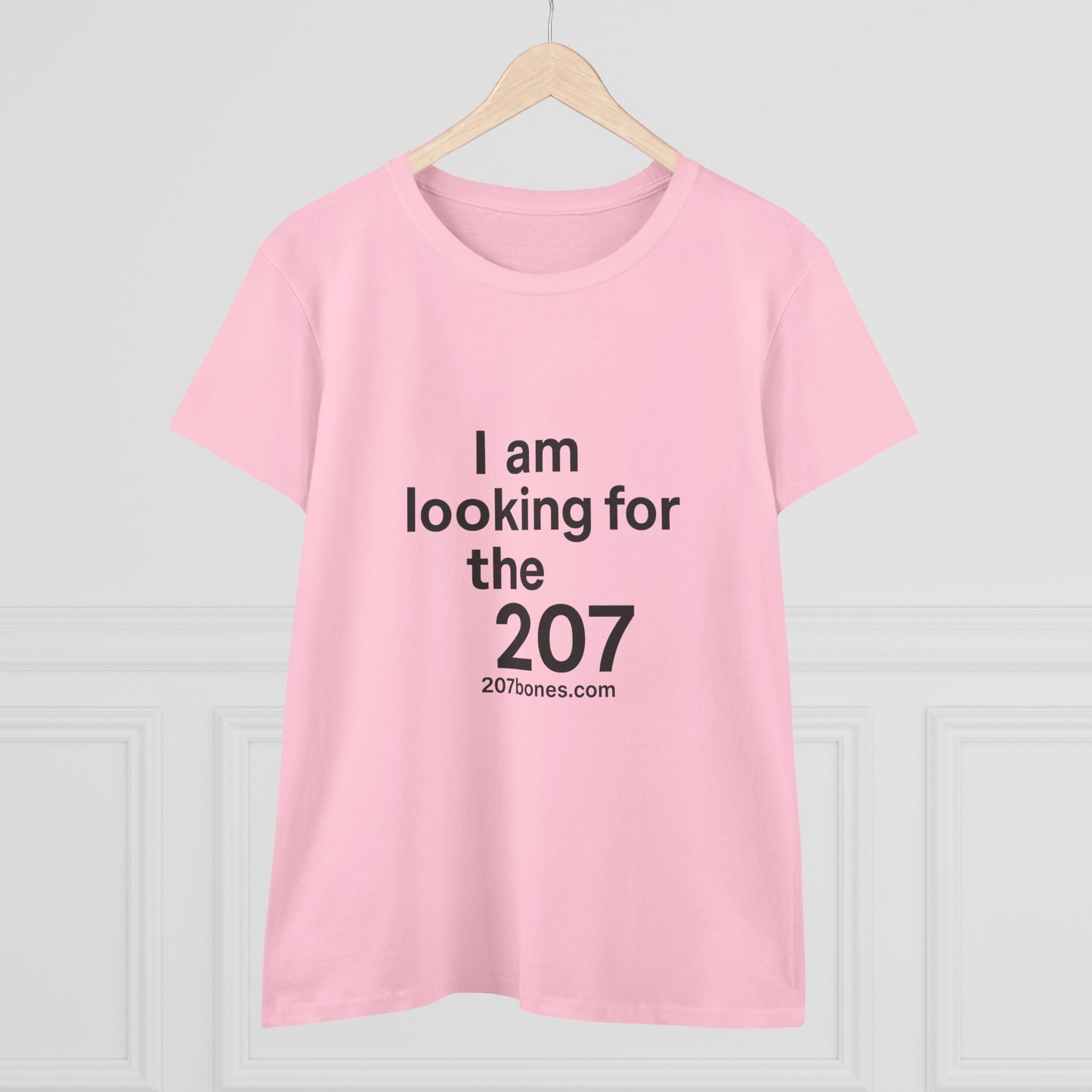 I Am Looking for the 207 Women's Cotton Tee, Fun Graphic T-Shirt, Casual Wear, Gift for Her, Everyday Comfort Tee