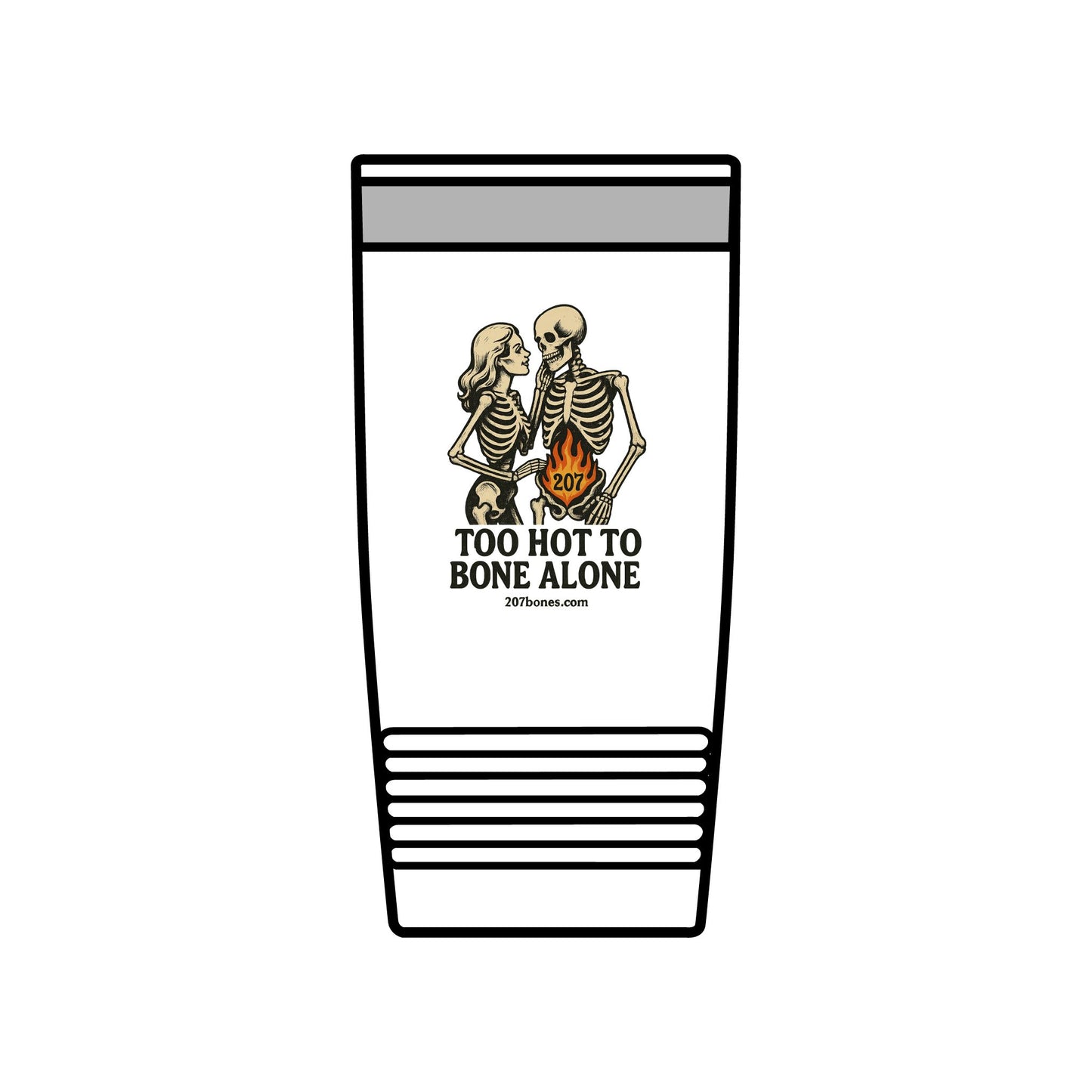 Spooky Couple Insulated Tumbler, 20oz - Perfect for Halloween Parties, Gifts for Couples, Unique Coffee Travel Mug, Cute Skeleton [...]