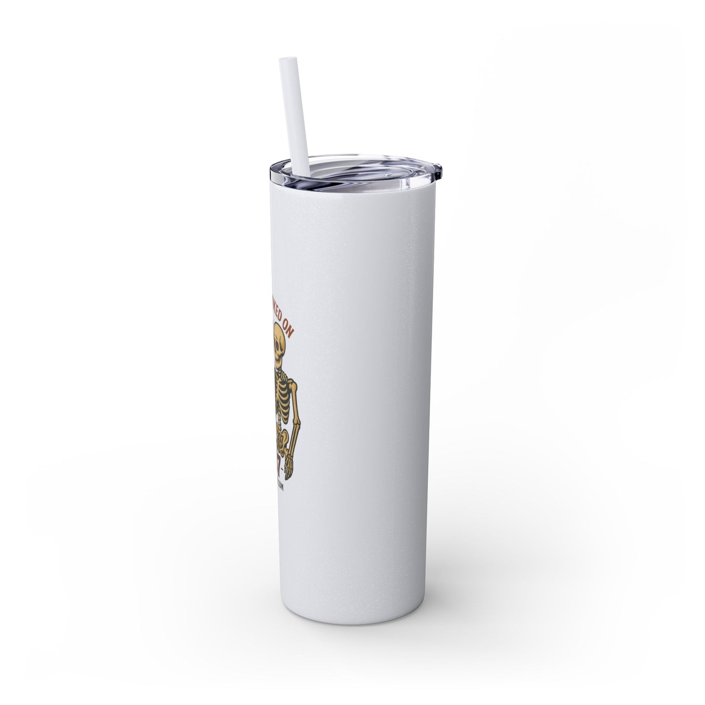 Totally Hooked Skinny Tumbler - 20oz, Cute Halloween Mug, Fun Gift for Coffee Lovers, Party Essentials, Unique Personalized Cup