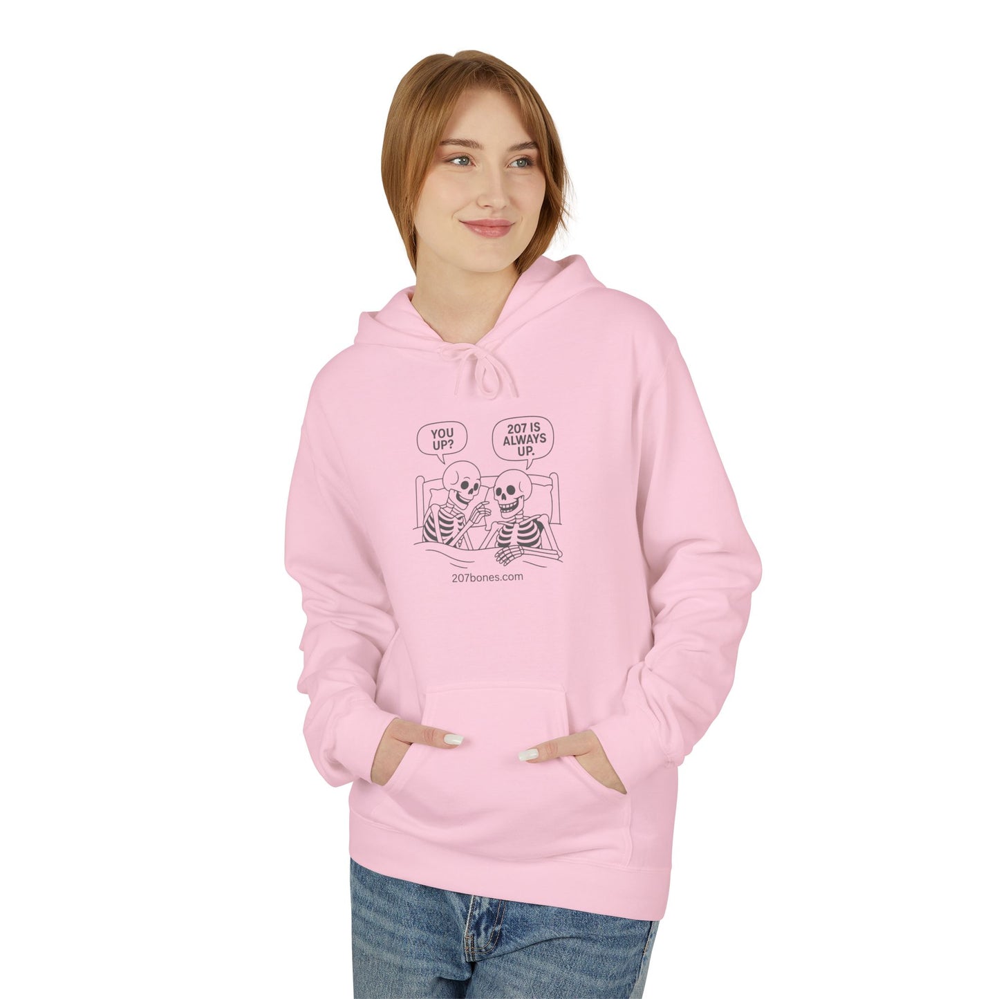 Fun Skeleton Graphic Hoodie, Cozy Gift for Halloween, Casual Wear, Everyday Comfort, Unisex Apparel