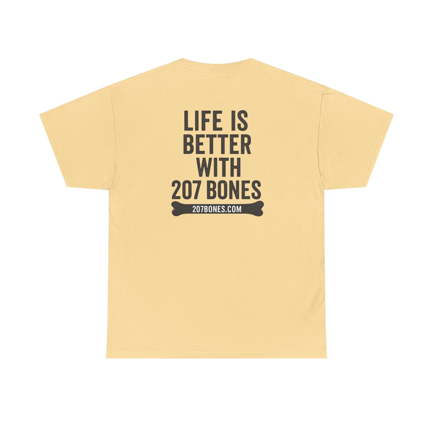 Unisex Heavy Cotton Tee - 'Life is Better with 207 Bones' Dog Lover's Shirt, Pet Owner Gift, Casual Everyday Tee, Animal Lover [...]
