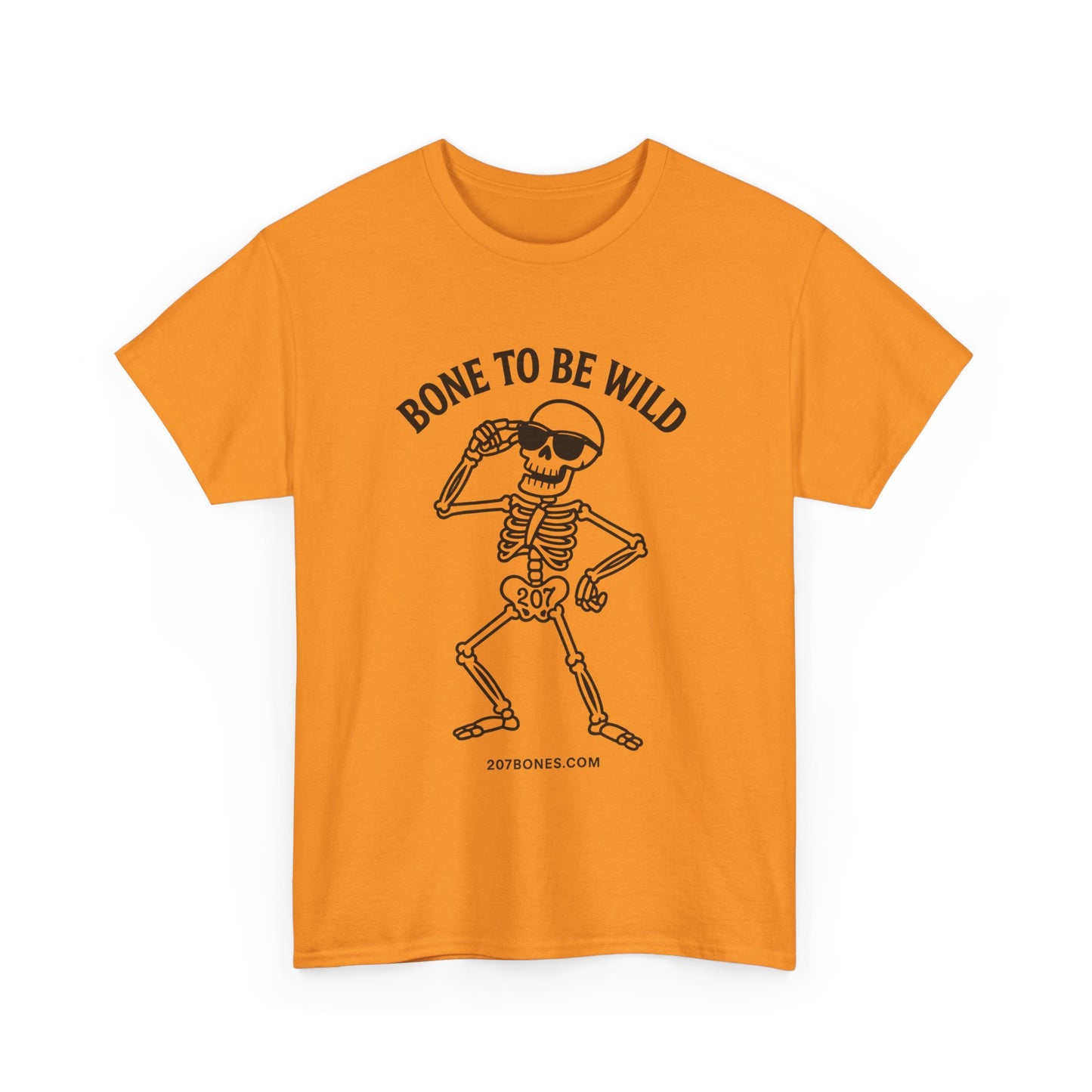 Bone to Be Wild Skeleton Tee, Unisex Cotton Shirt, Festival Wear, Halloween Shirt, Casual Summer Top