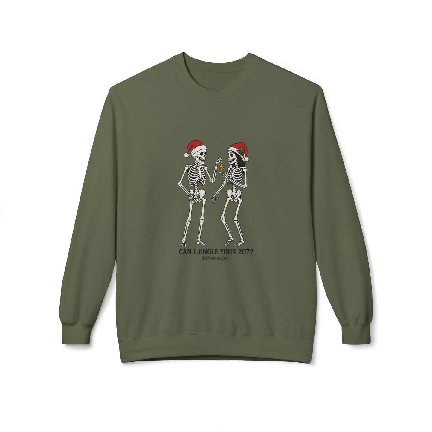 Skeletons Jingle Christmas Sweatshirt, Holiday Gift, Unisex Crewneck, Skeleton Christmas Jumper, Funny Xmas Sweatshirt