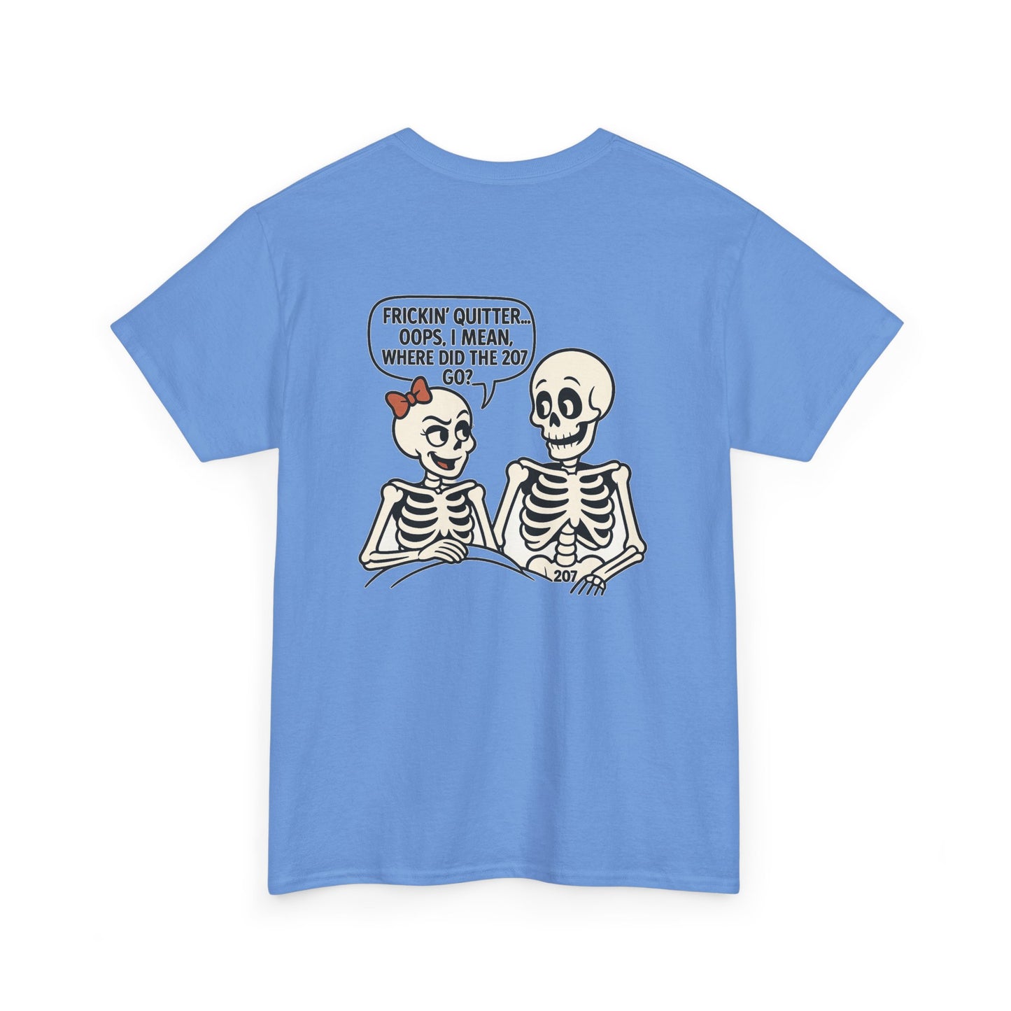 Funny Skeleton Graphic Tee, Unisex Heavy Cotton Shirt, Halloween Apparel, Quirky Gift, Casual Style, Spooky Season Wear