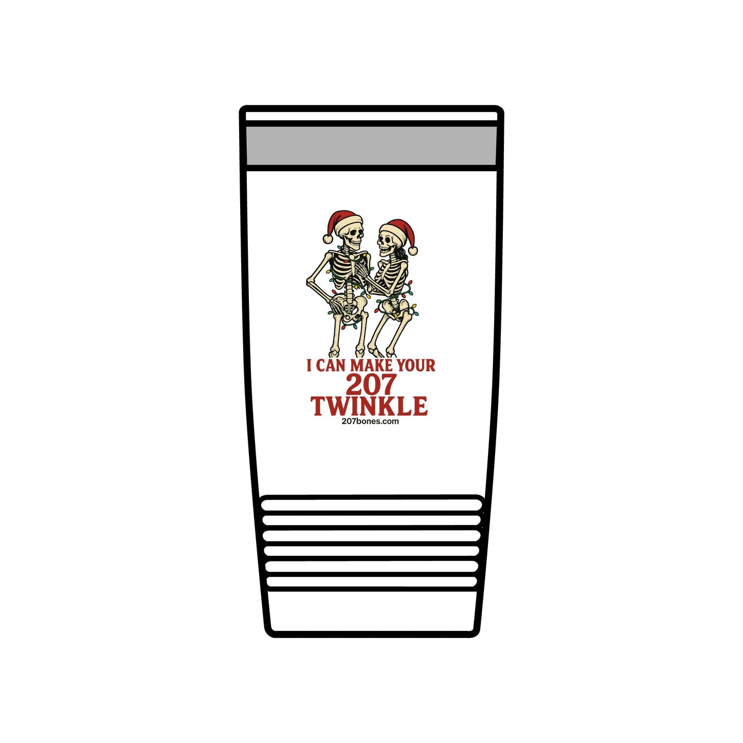Humorous Skeleton Insulated Tumbler, 20oz – Perfect for Halloween, Christmas, Parties, Gifts, Everyday Use