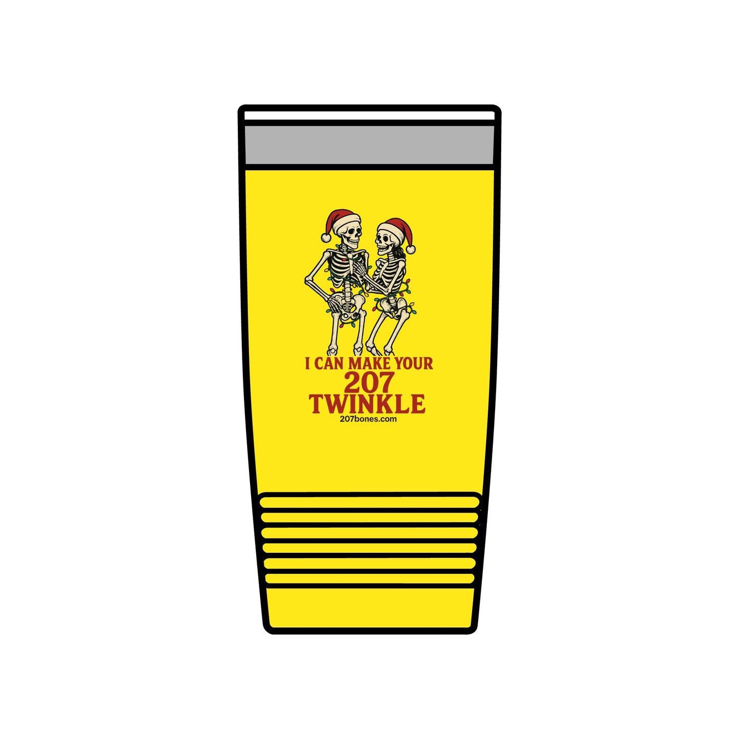Humorous Skeleton Insulated Tumbler, 20oz – Perfect for Halloween, Christmas, Parties, Gifts, Everyday Use