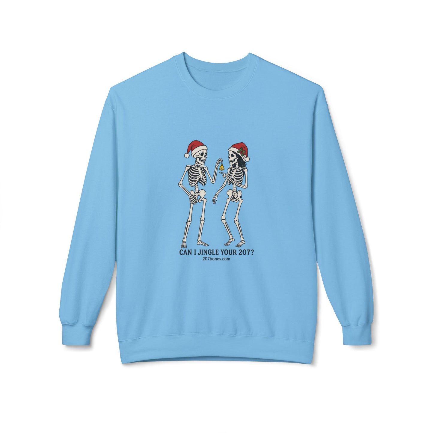 Skeletons Jingle Christmas Sweatshirt, Holiday Gift, Unisex Crewneck, Skeleton Christmas Jumper, Funny Xmas Sweatshirt