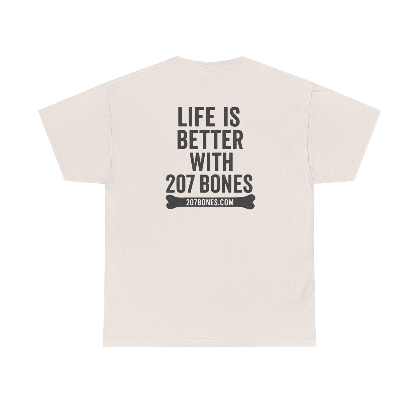 Unisex Heavy Cotton Tee - 'Life is Better with 207 Bones' Dog Lover's Shirt, Pet Owner Gift, Casual Everyday Tee, Animal Lover [...]
