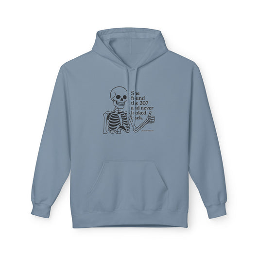 Funny Skeleton Hoodie, Unisex Halloween Fleece Sweatshirt, Gift for Him/Her, Cozy Casual, Holiday Fun, Skeleton Graphic Tee