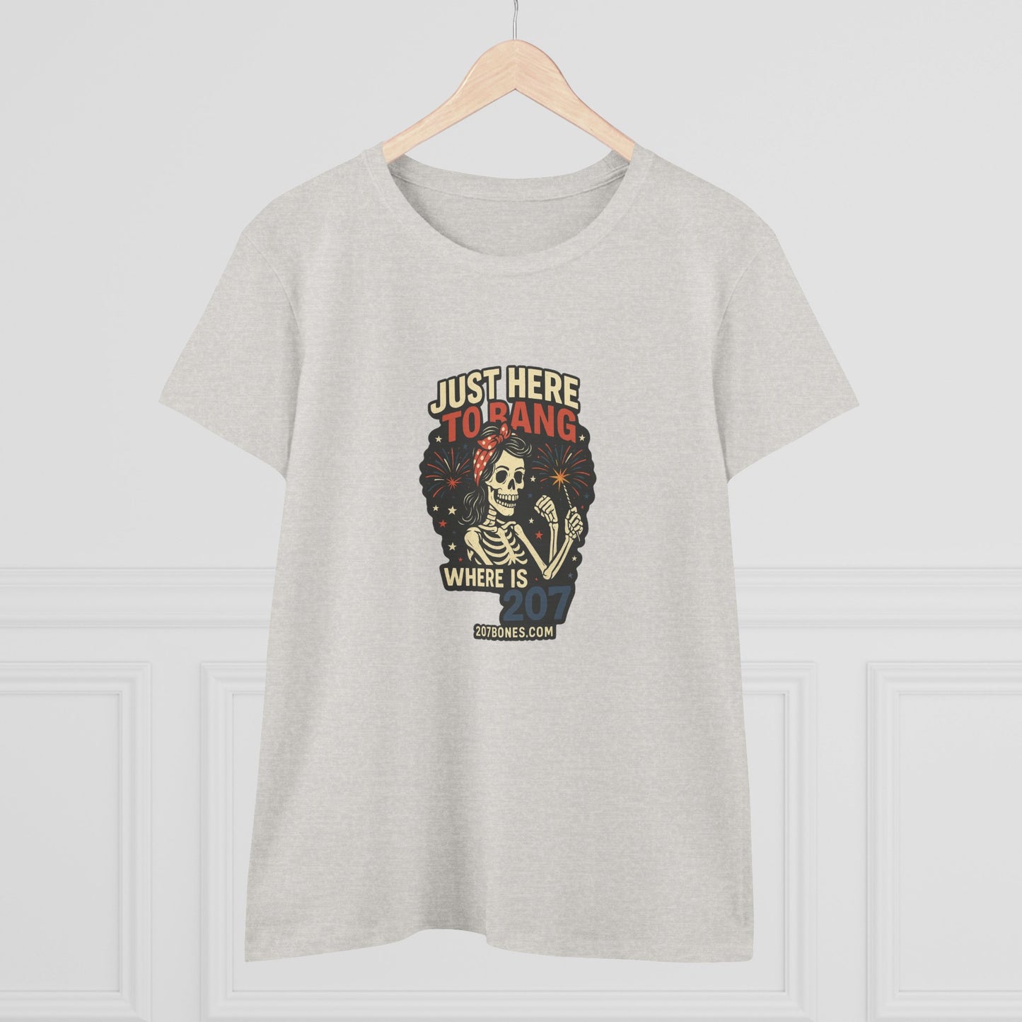 Casual Funny Graphic Tee - Just Here to Hang, Cute Gift for Friends, Halloween, Everyday Wear, Trendy Style, Comfortable Cotton Shirt