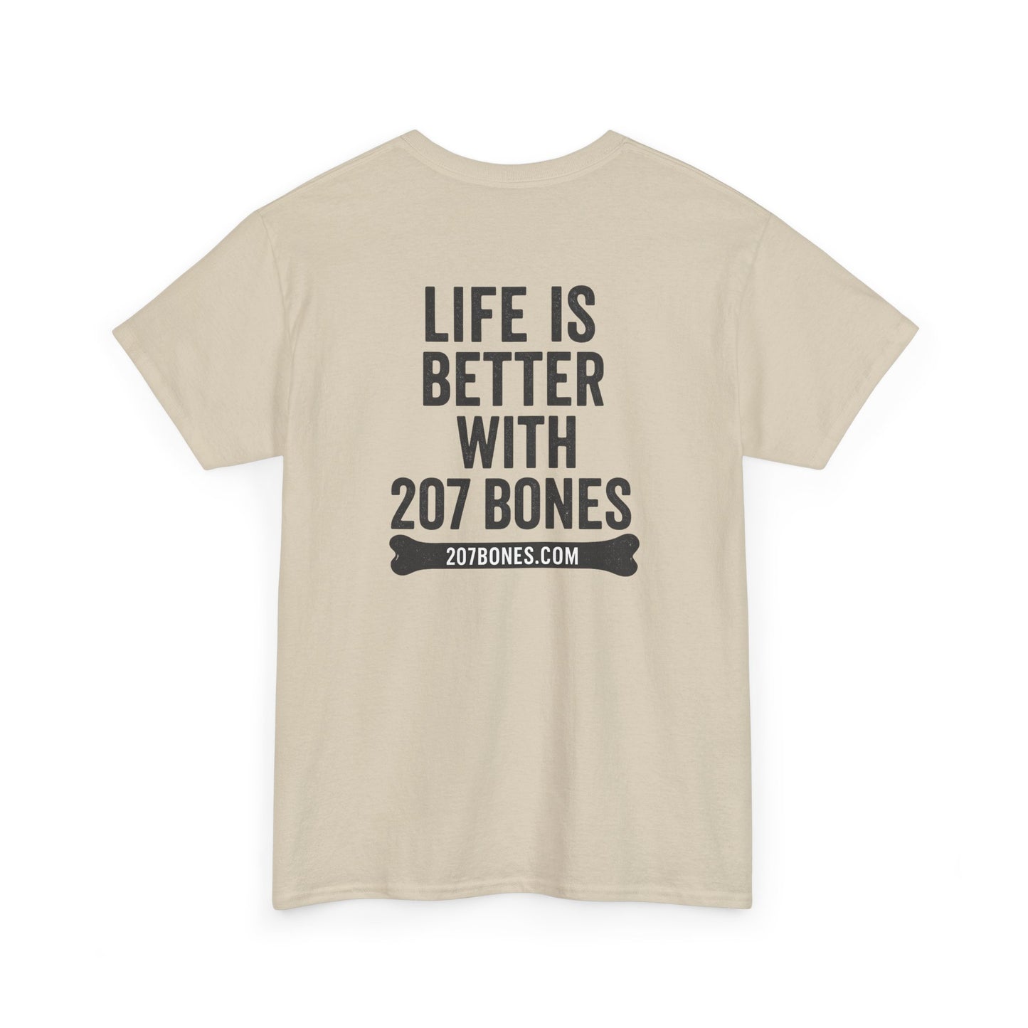 Unisex Heavy Cotton Tee - 'Life is Better with 207 Bones' Dog Lover's Shirt, Pet Owner Gift, Casual Everyday Tee, Animal Lover [...]