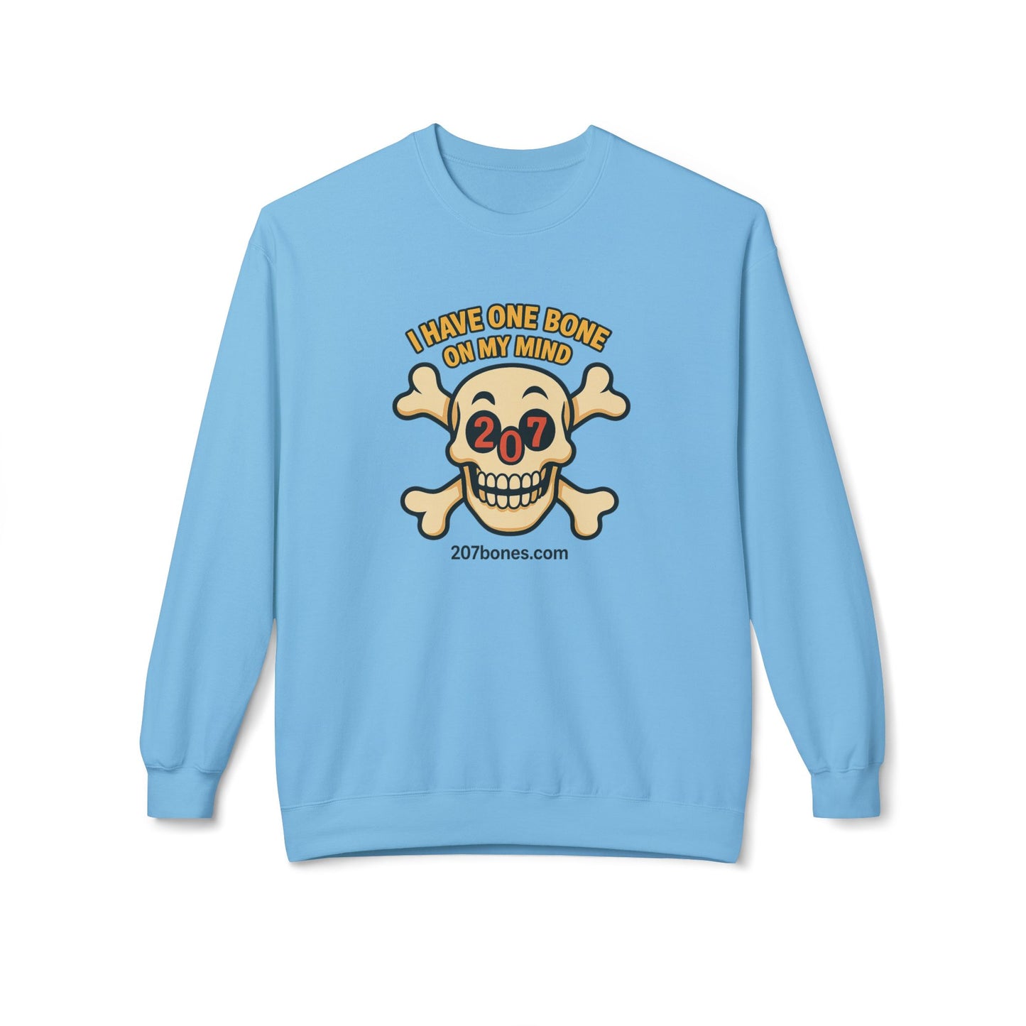 Bone-themed Unisex Sweatshirt, Cozy Crewneck for Dog Lovers, Fun Gift for Halloween, Pet Owners, Casual Wear, Relaxed Fit