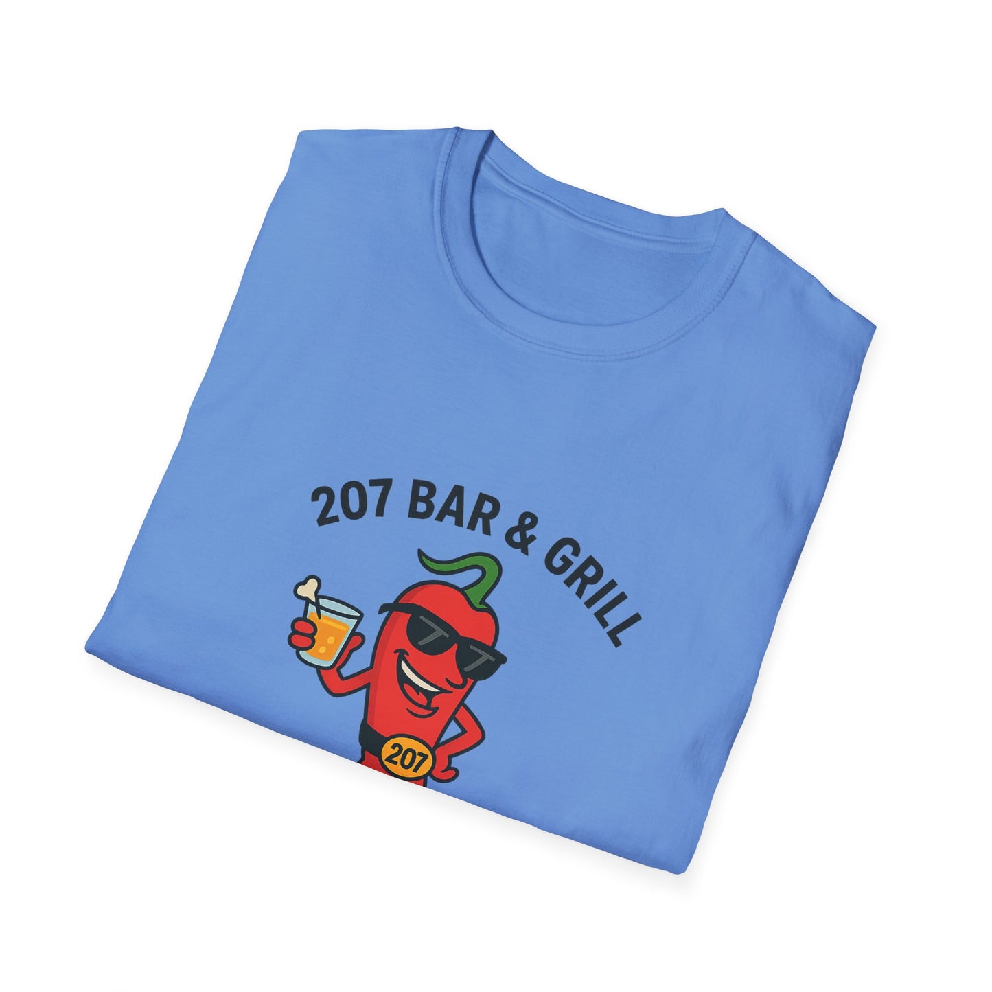 Fun Chili Bar & Grill T-Shirt, Perfect for BBQs, Casual Wear, Gift for Grill Lovers, Summer Parties, Foodie Apparel
