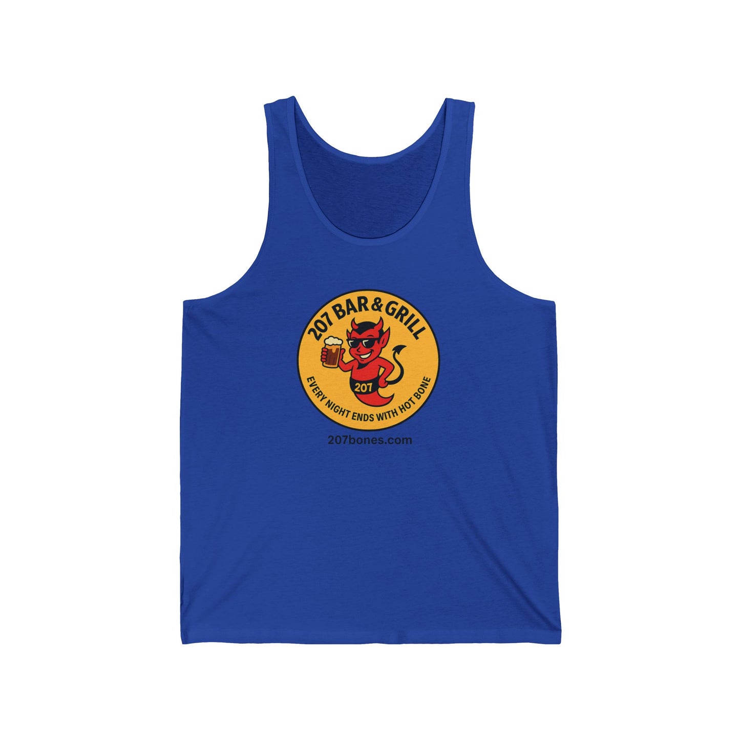 Custom Unisex Jersey Tank Top - Perfect for Summer BBQs, Casual Outings, Bar and Grill Events, Gifts for Foodies, Beach Wear