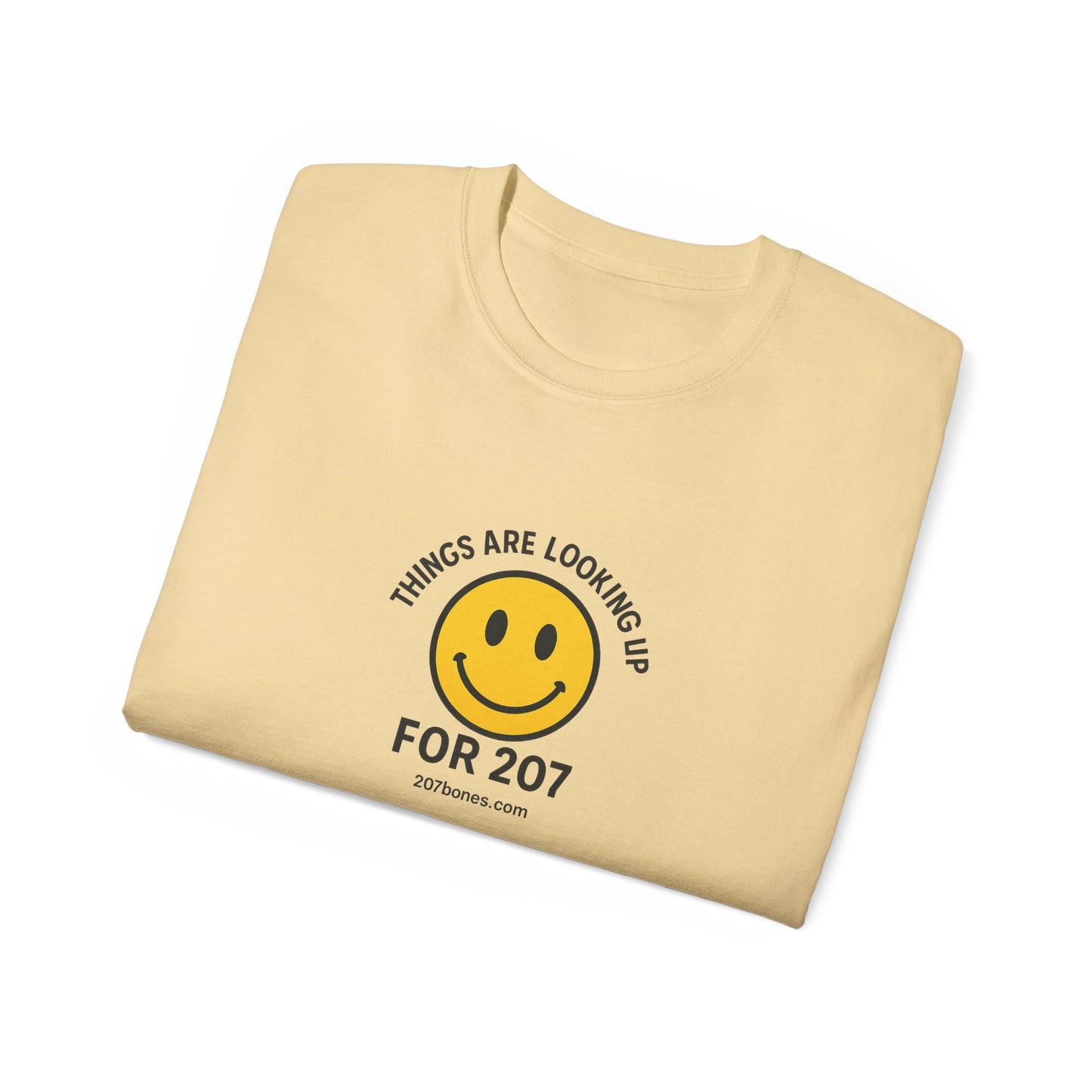 Smiley Message Tee - Unisex Ultra Cotton Shirt | Positive Vibes Apparel, Gift for Friends, Casual Outfit, Everyday Wear, Birthday Present