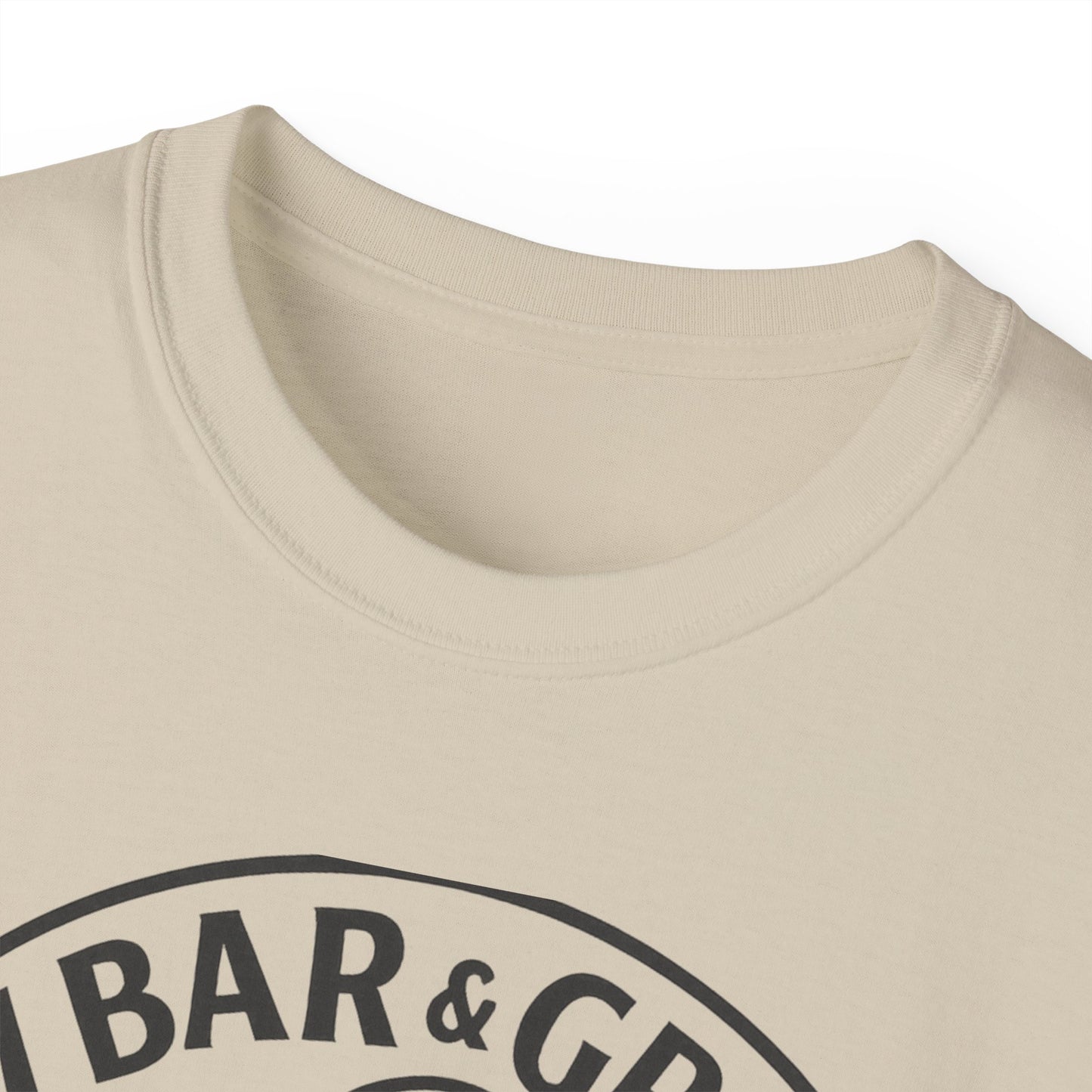 Skeleton Bar & Grill Tee, Fun Unisex Cotton T-Shirt for Halloween, Party Wear, Gift Idea, Casual Outfit