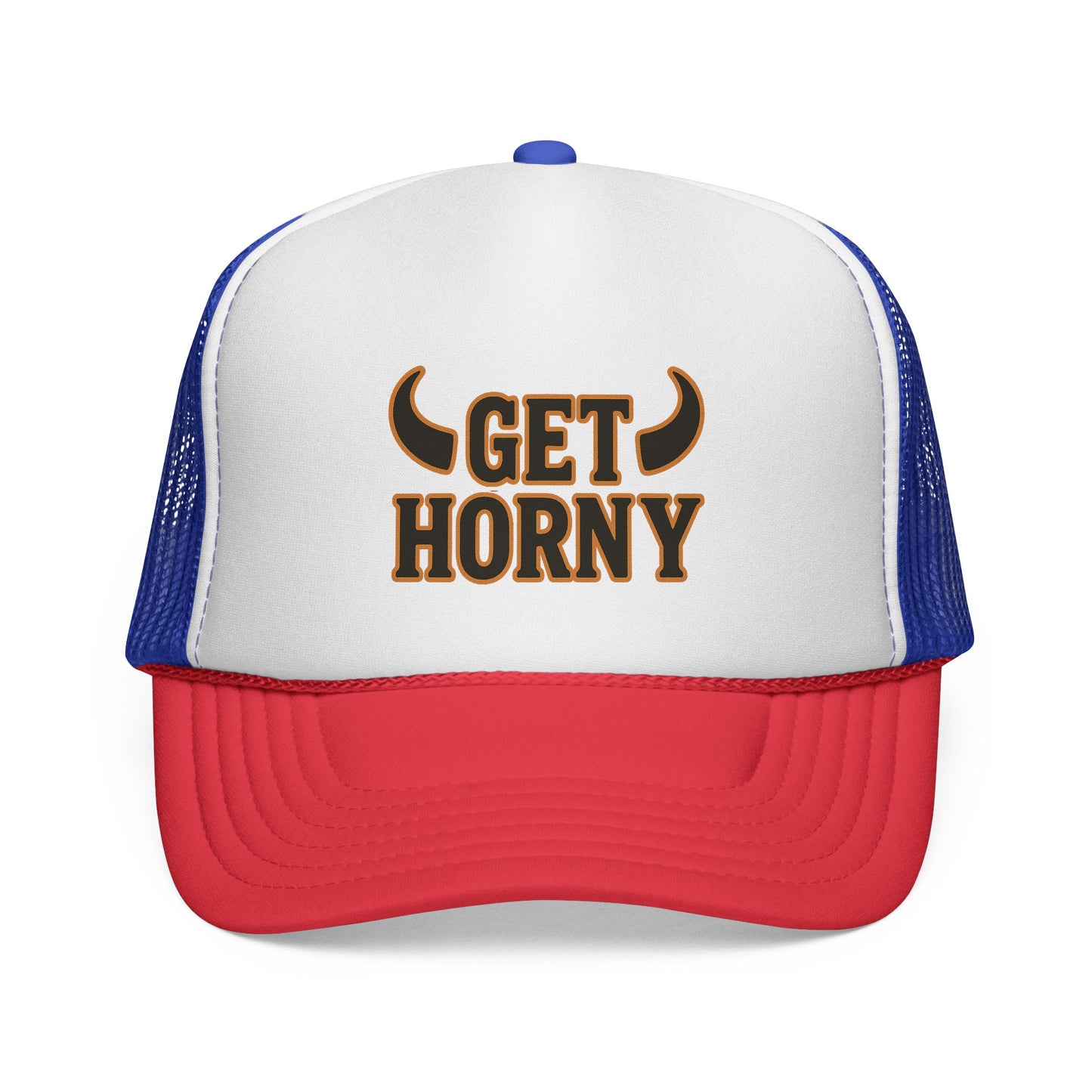Playful Trucker Cap - "Get Horny" Design, Birthday, Humor Cap