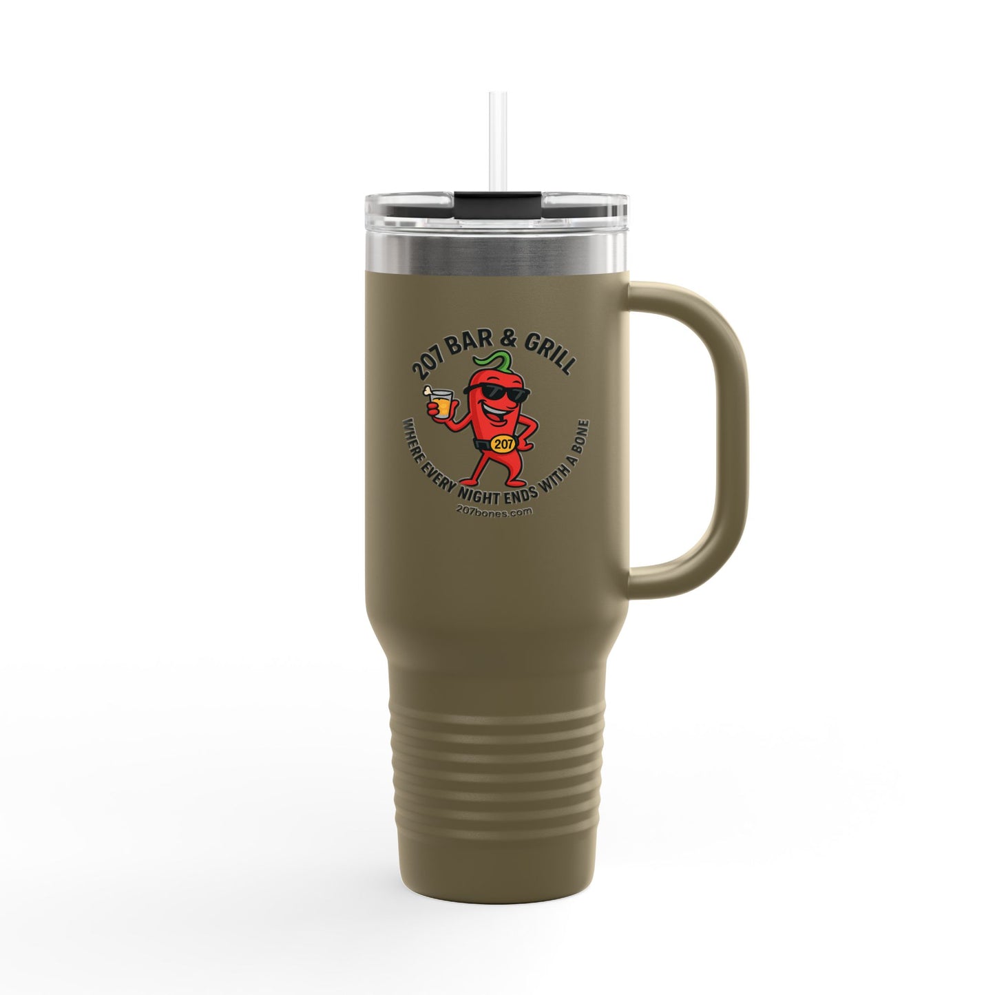 Personalized Insulated Travel Mug - Customizable 40oz Coffee Cup for Outdoor Adventures, Gift for Coffee Lovers, BBQ, Summer Picnics