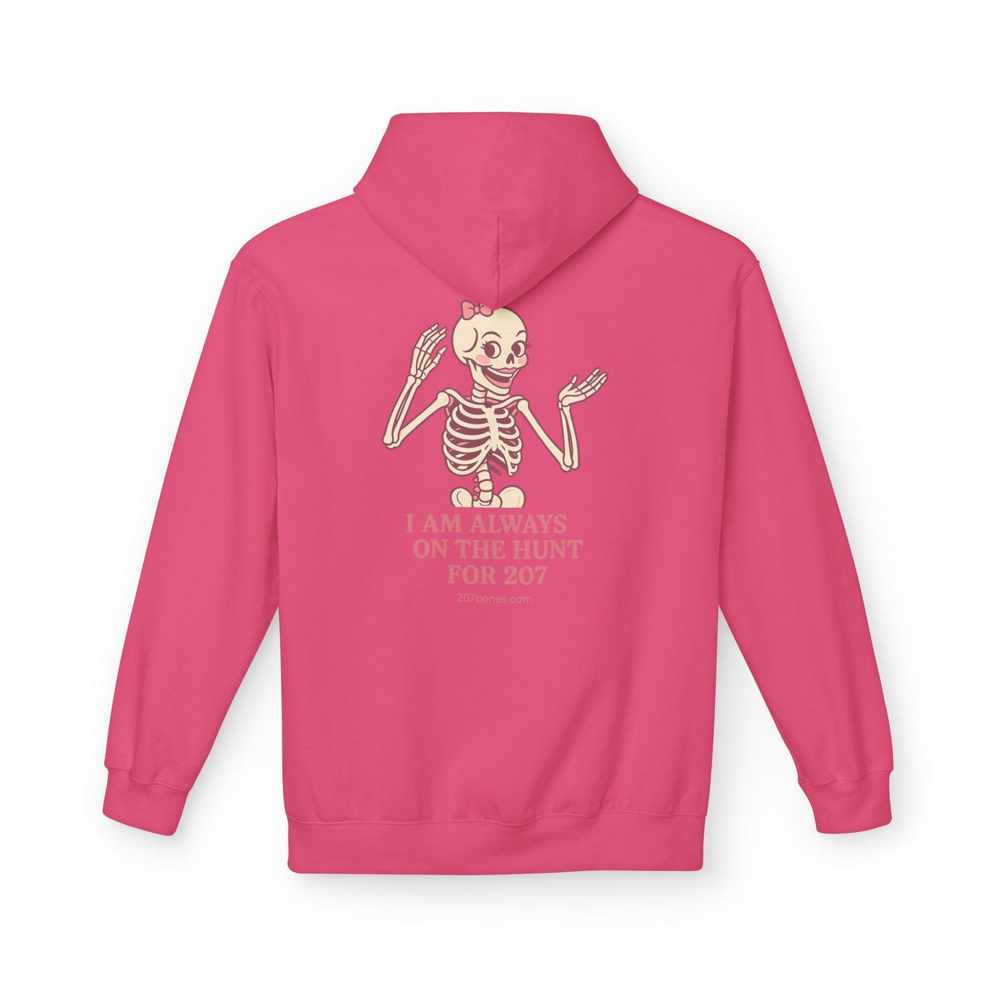 Cute Skeleton Hoodie, Unisex Fleece, Funny Halloween Gear, Gift for Spooky Season, Year-Round Comfort Wear, Trendy Layering