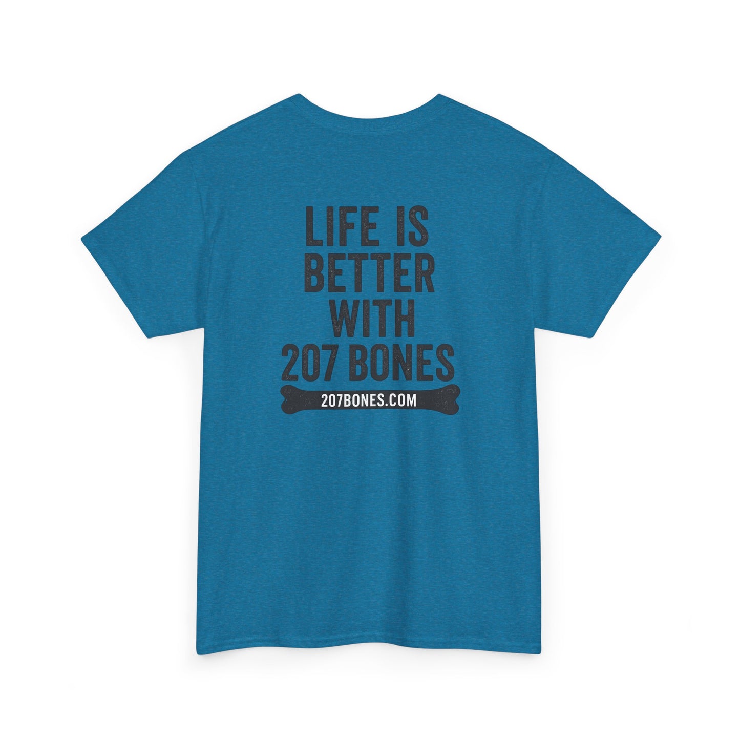 Unisex Heavy Cotton Tee - 'Life is Better with 207 Bones' Dog Lover's Shirt, Pet Owner Gift, Casual Everyday Tee, Animal Lover [...]
