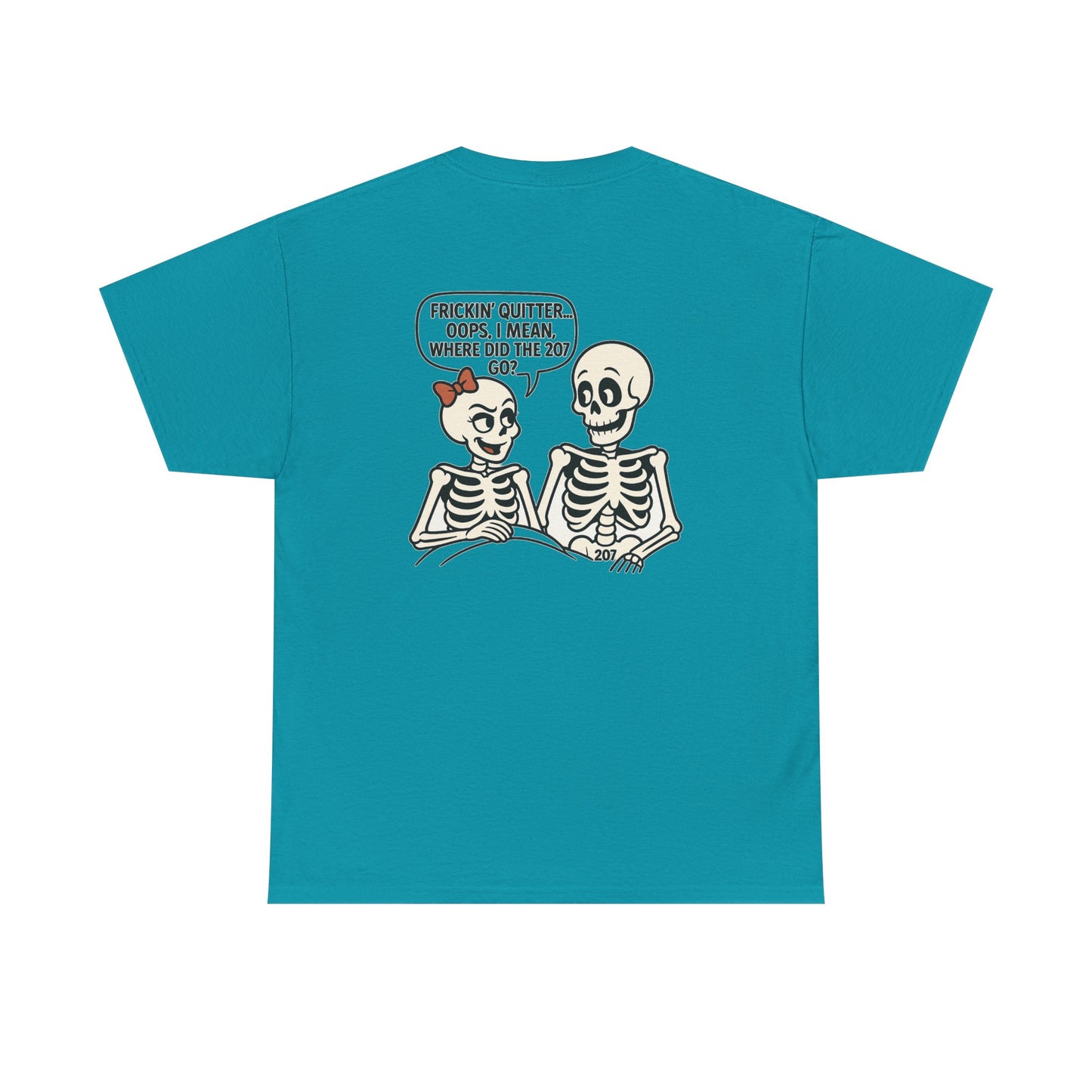 Funny Skeleton Graphic Tee, Unisex Heavy Cotton Shirt, Halloween Apparel, Quirky Gift, Casual Style, Spooky Season Wear