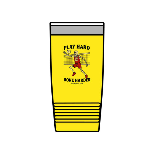 Play Hard Insulated Tumbler - 20oz | Sports Drinkware, Motivational Cup, Gift for Athletes, Gym Lovers, Eco-Friendly Travel Mug