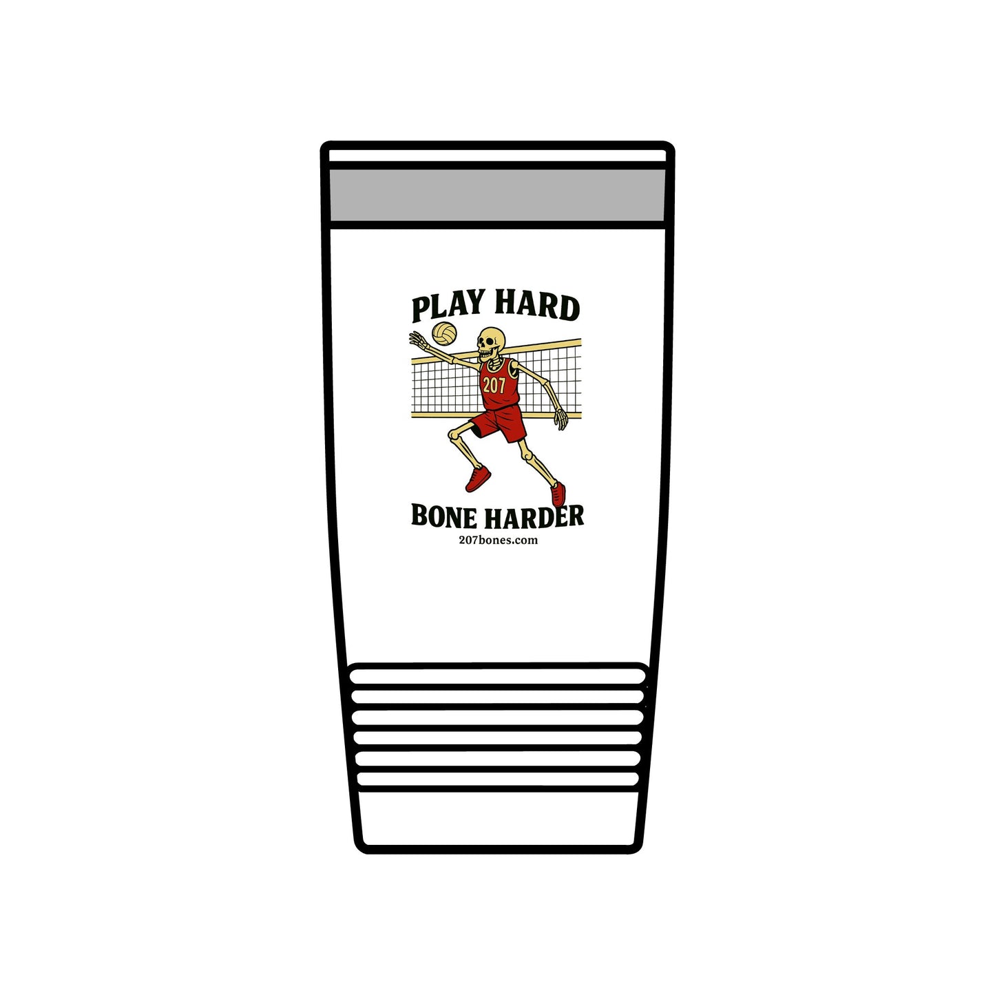 Play Hard Insulated Tumbler - 20oz | Sports Drinkware, Motivational Cup, Gift for Athletes, Gym Lovers, Eco-Friendly Travel Mug