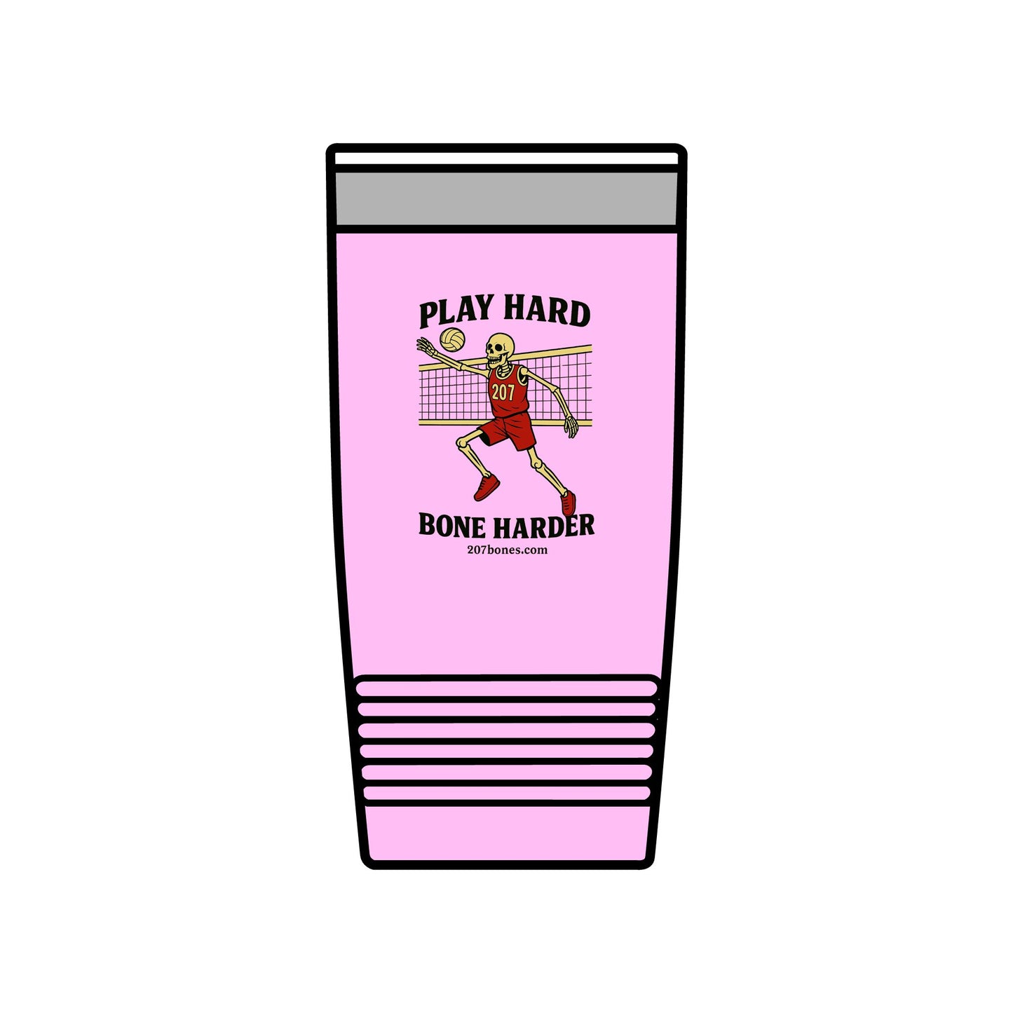 Play Hard Insulated Tumbler - 20oz | Sports Drinkware, Motivational Cup, Gift for Athletes, Gym Lovers, Eco-Friendly Travel Mug