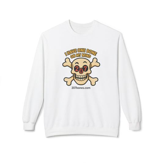 Bone-themed Unisex Sweatshirt, Cozy Crewneck for Dog Lovers, Fun Gift for Halloween, Pet Owners, Casual Wear, Relaxed Fit