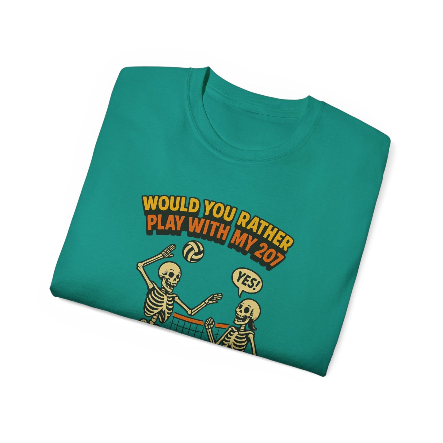 Humorous Skeleton Graphic Tee, Halloween Shirt, Unisex Tee, Playful T-Shirt, Gift for Gamers, Casual Wear