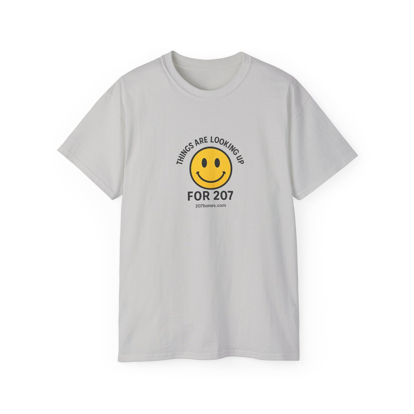 Smiley Message Tee - Unisex Ultra Cotton Shirt | Positive Vibes Apparel, Gift for Friends, Casual Outfit, Everyday Wear, Birthday Present