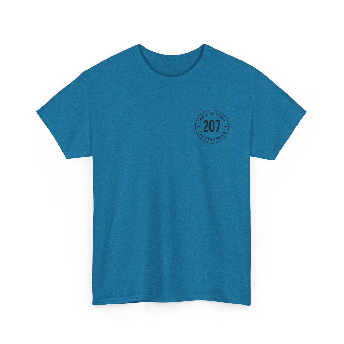Unisex Heavy Cotton Tee - Bone of the Free, Home of the 207, American Spirit T-Shirt, Patriotic Tee, Casual Wear, Gift for Veterans