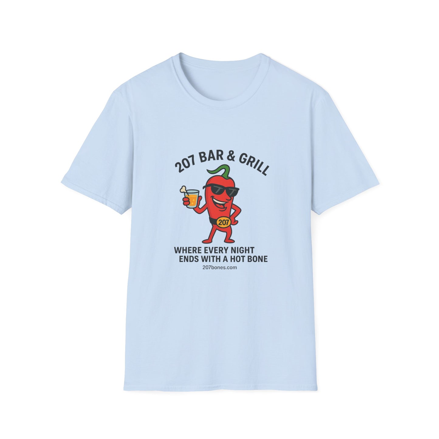 Fun Chili Bar & Grill T-Shirt, Perfect for BBQs, Casual Wear, Gift for Grill Lovers, Summer Parties, Foodie Apparel