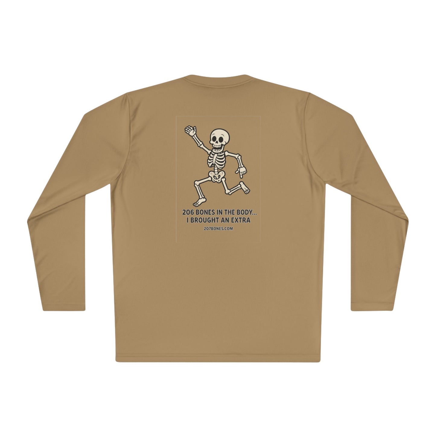 Skeleton Graphic Long Sleeve Tee, Fun Casual Shirt, Unique Gift for Halloween, Unisex Apparel, Jokes and Humor Tee
